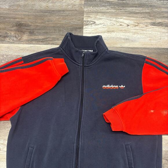 Adidas Originals Trefoil Blue Mens M SPRT‎ Firebird Fleece Track Jacket H31266 - Picture 1 of 11